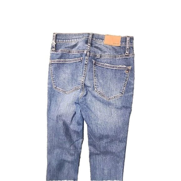 Madewell Skinny Jeans Distressed 10” High Rise Medium Rinse Women's 25 - Picture 6 of 14